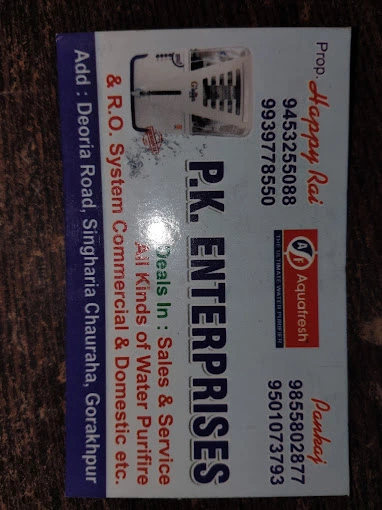 P K Enterprises Water Purifier Sale And Service