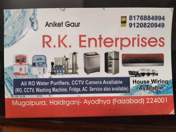 R. K. Enterprises RO , AC Sell And Services