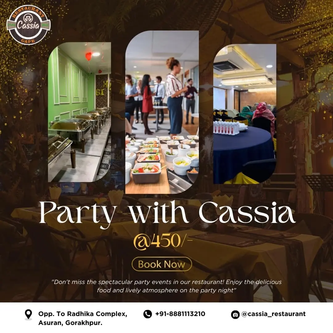 Cassia Restaurant, Cafe And Party Hall