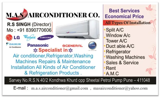 M A S AIRCONDITIONER CO