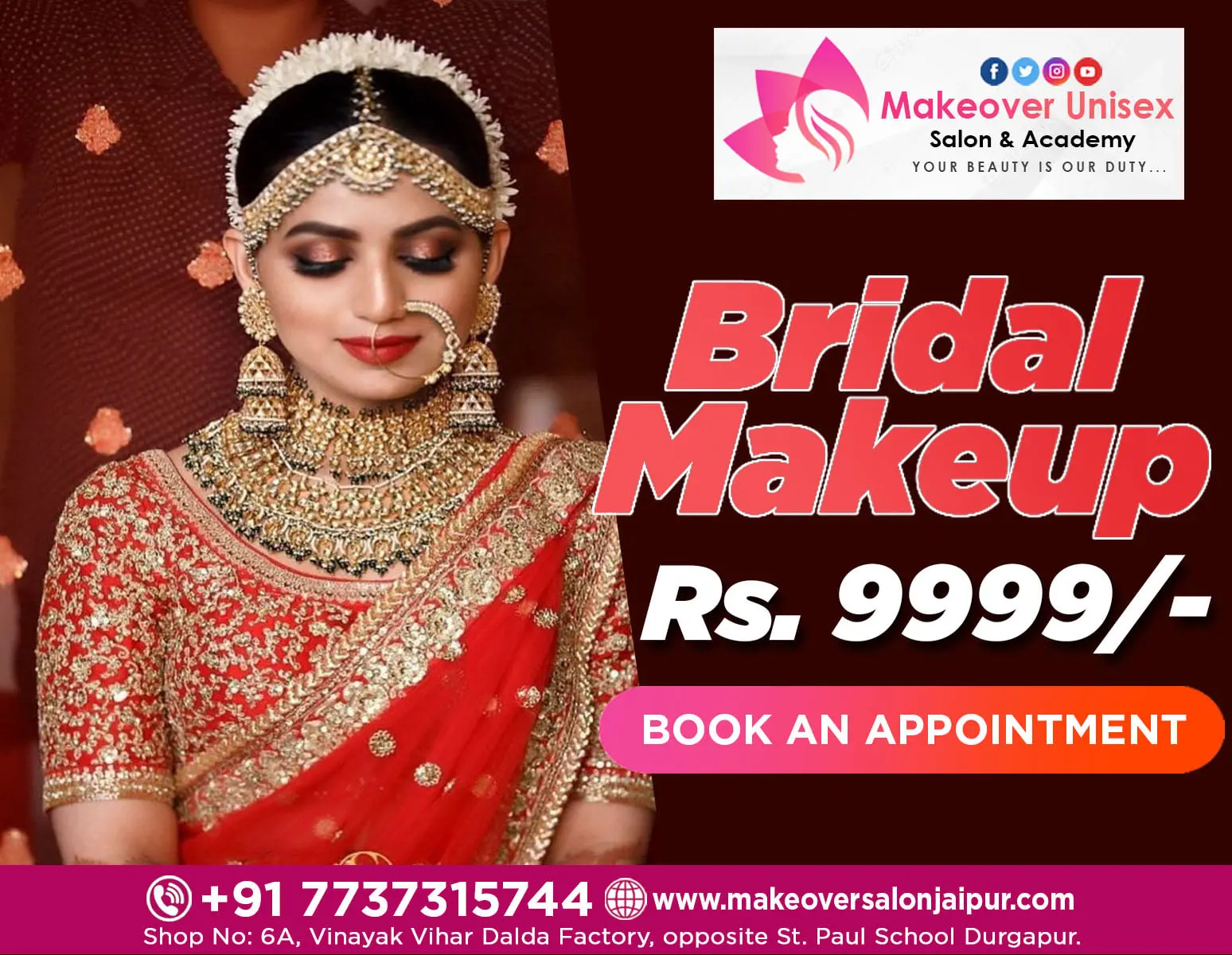 Makeover Unisex Salon & Academy
